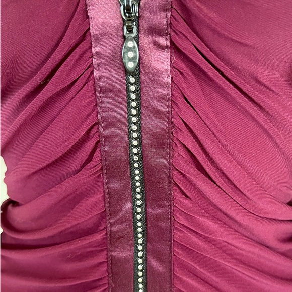 Gorgeous B2 BALIZZA Rhinestone Embellished Blouse -Full Zip - Sz 36 EU ≈ US S/XS - Picture 5 of 10